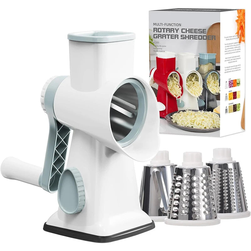 multifunction rotary food grater