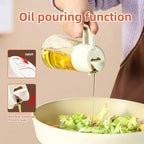 kitchen oil spray bottle in use for healthy cooking