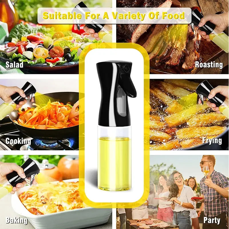 200/300/500ml Oil Spray Bottle BBQ Cooking Olive Oil Sprayer Plastic Baking Oil Spray