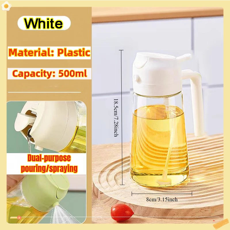 200/300/500ml Oil Spray Bottle BBQ Cooking Olive Oil Sprayer Plastic Baking Oil Spray