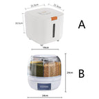 360° Rotating 6-Grid Food Dispenser