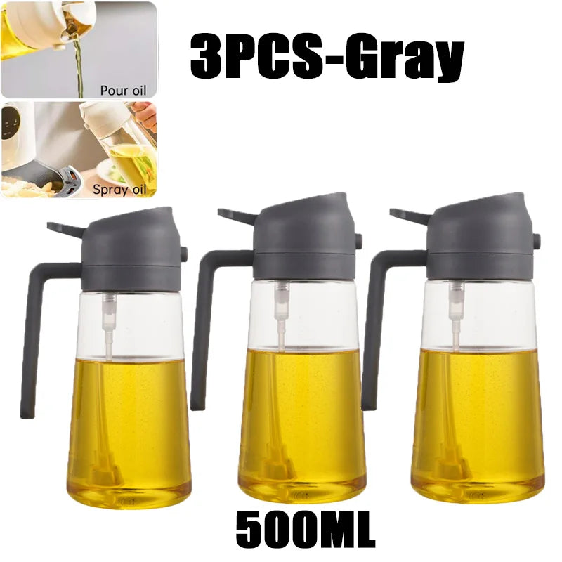 200/300/500ml Oil Spray Bottle BBQ Cooking Olive Oil Sprayer Plastic Baking Oil Spray