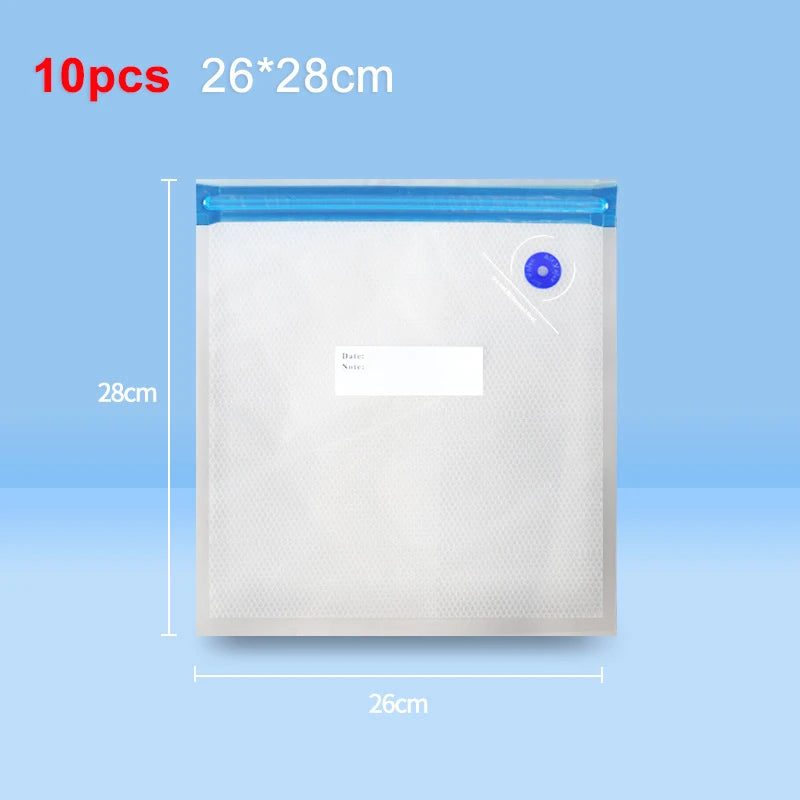 Rechargeable Automatic Sealing Machine with Reusable Vacuum Sealer Bags
