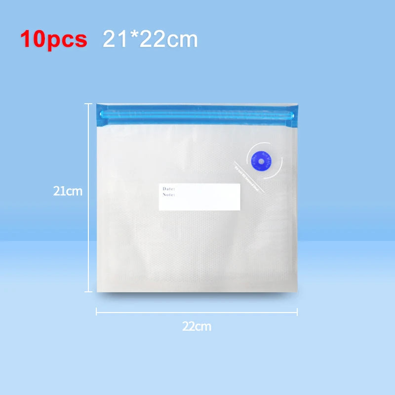 Rechargeable Automatic Sealing Machine with Reusable Vacuum Sealer Bags