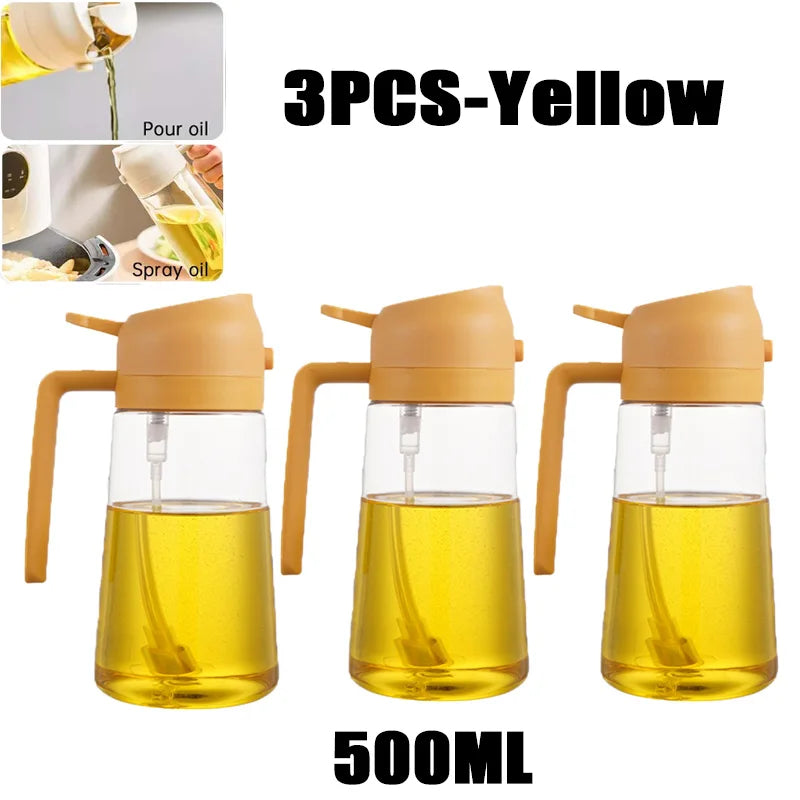 200/300/500ml Oil Spray Bottle BBQ Cooking Olive Oil Sprayer Plastic Baking Oil Spray