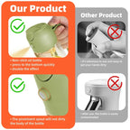 Comparison of a green oil sprayer bottle with text highlighting its features against an 'Other Product' comparison.