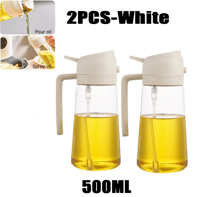 200/300/500ml Oil Spray Bottle BBQ Cooking Olive Oil Sprayer Plastic Baking Oil Spray