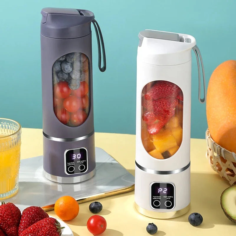 10 Blades Portable Fruit Juicer 450ml Capacity