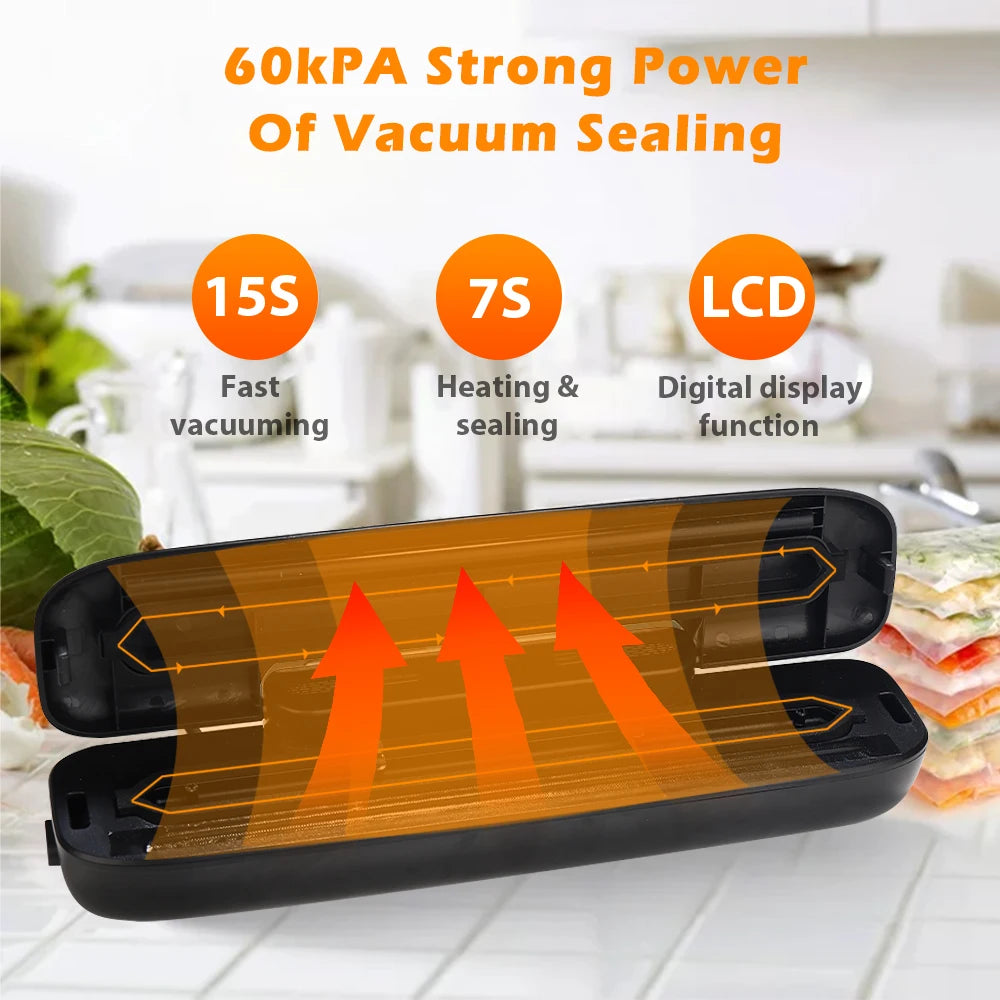 Food Vacuum Sealer With Free 10pcs Vacuum bags