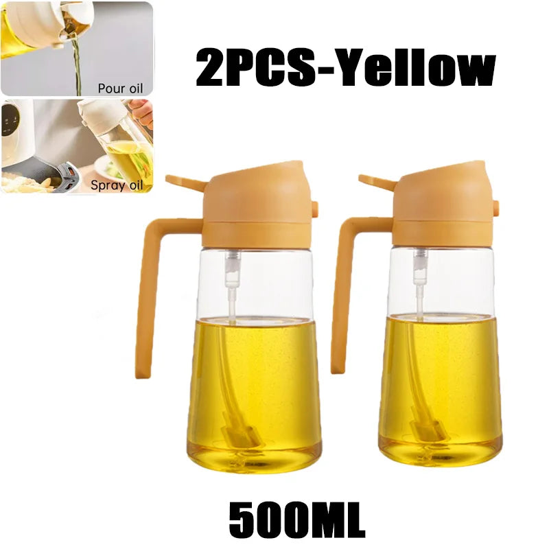 200/300/500ml Oil Spray Bottle BBQ Cooking Olive Oil Sprayer Plastic Baking Oil Spray