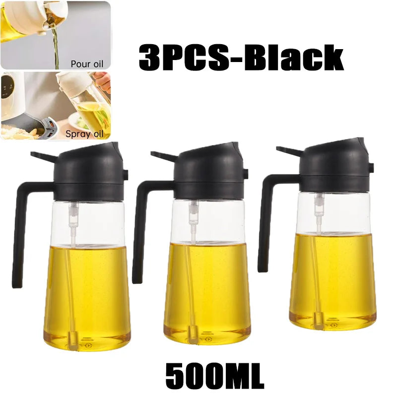 200/300/500ml Oil Spray Bottle BBQ Cooking Olive Oil Sprayer Plastic Baking Oil Spray