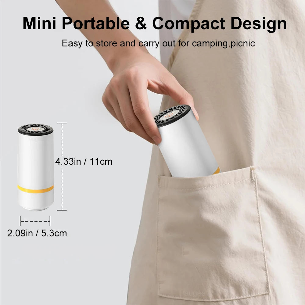 Rechargeable Automatic Sealing Machine with Reusable Vacuum Sealer Bags