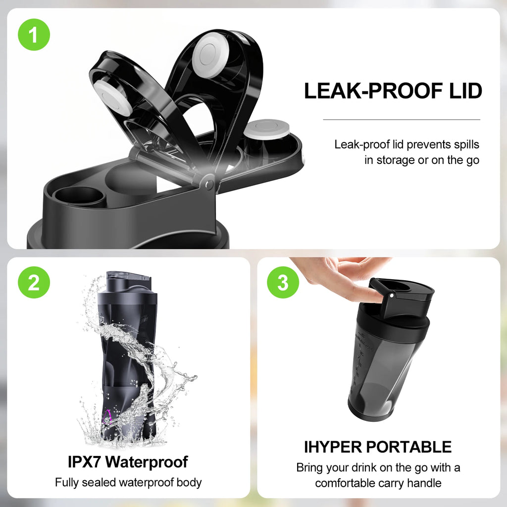 Portable Smoothie Blender USB Rechargeable 700ml Juicer Cup