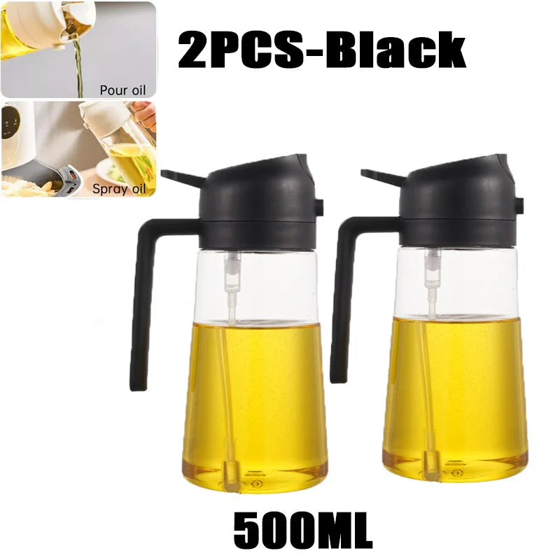 200/300/500ml Oil Spray Bottle BBQ Cooking Olive Oil Sprayer Plastic Baking Oil Spray