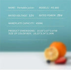 Portable 450ml Fruit Juicer