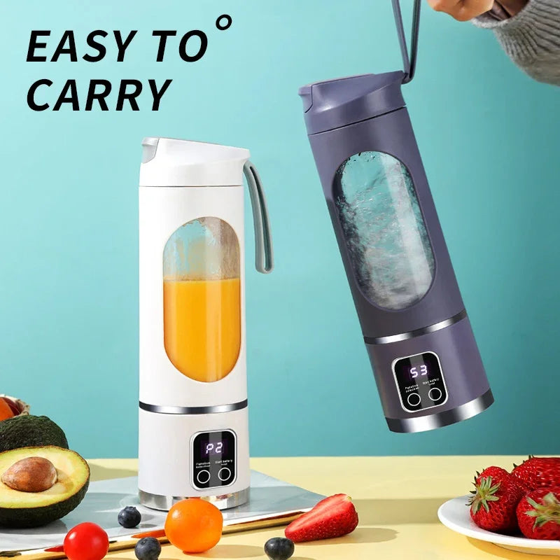 10 Blades Portable Fruit Juicer 450ml Capacity