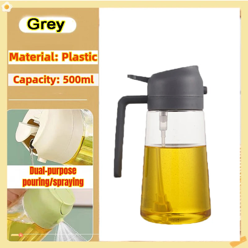 200/300/500ml Oil Spray Bottle BBQ Cooking Olive Oil Sprayer Plastic Baking Oil Spray