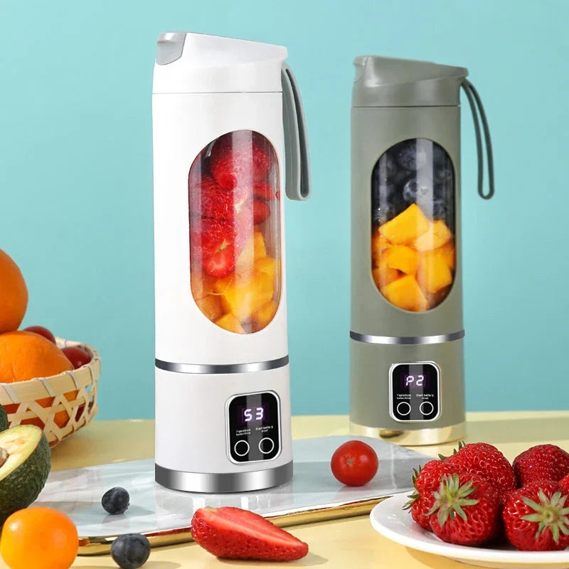 10 Blades Portable Fruit Juicer 450ml Capacity