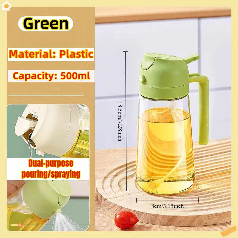 200/300/500ml Oil Spray Bottle BBQ Cooking Olive Oil Sprayer Plastic Baking Oil Spray