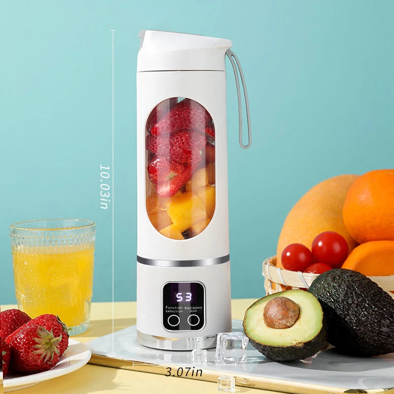 10 Blades Portable Fruit Juicer 450ml Capacity