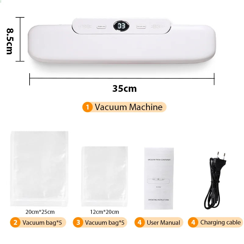 Food Vacuum Sealer With Free 10pcs Vacuum bags
