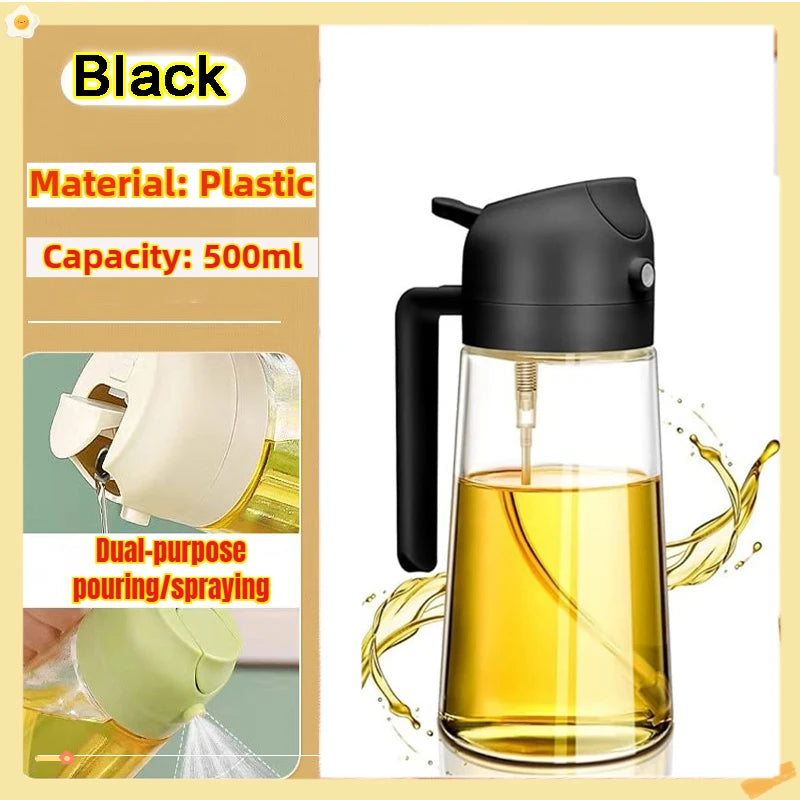 200/300/500ml Oil Spray Bottle BBQ Cooking Olive Oil Sprayer Plastic Baking Oil Spray