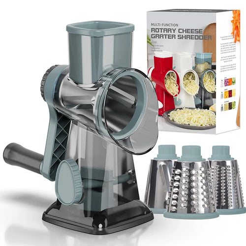 rotary cheese grater for vegetables and cheese