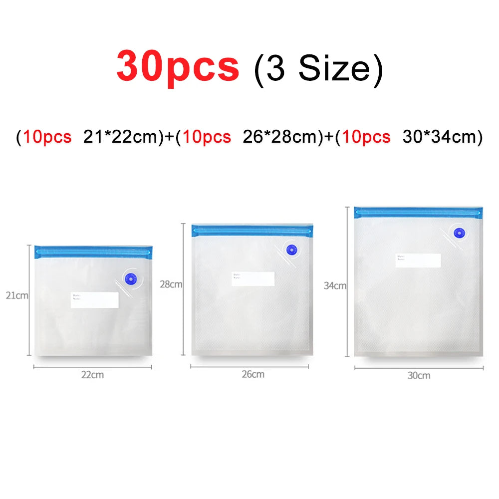 Rechargeable Automatic Sealing Machine with Reusable Vacuum Sealer Bags