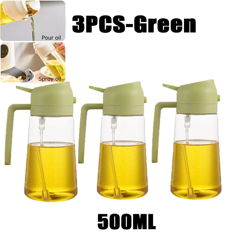 200/300/500ml Oil Spray Bottle BBQ Cooking Olive Oil Sprayer Plastic Baking Oil Spray