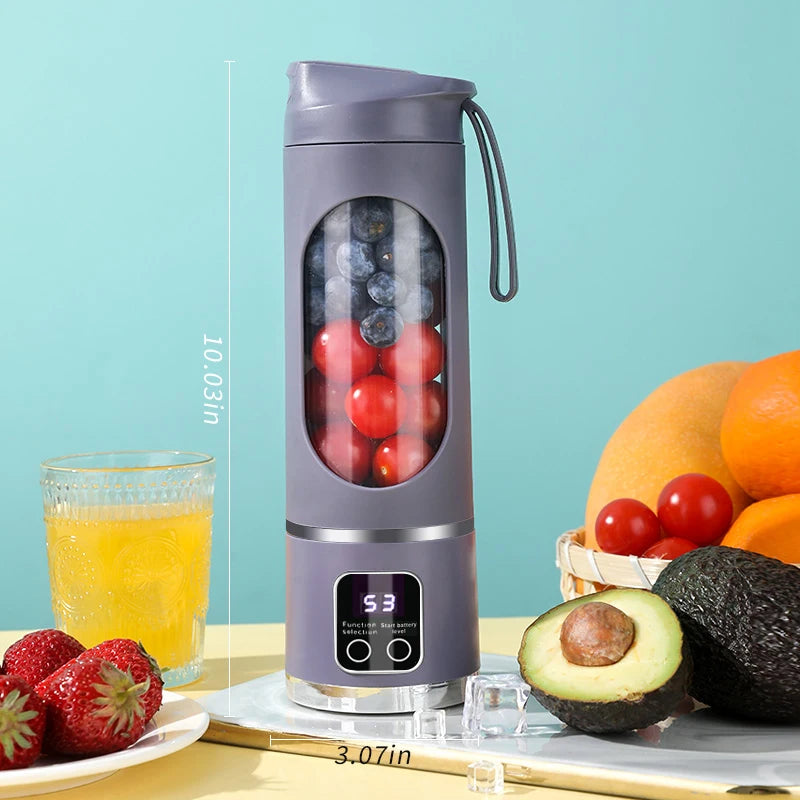 10 Blades Portable Fruit Juicer 450ml Capacity
