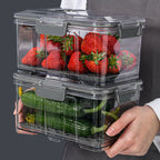 Vacuum Food Storage Container with Drain Net