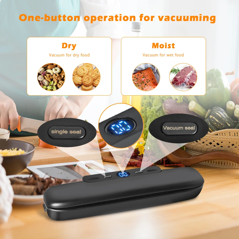 Food Vacuum Sealer With Free 10pcs Vacuum bags