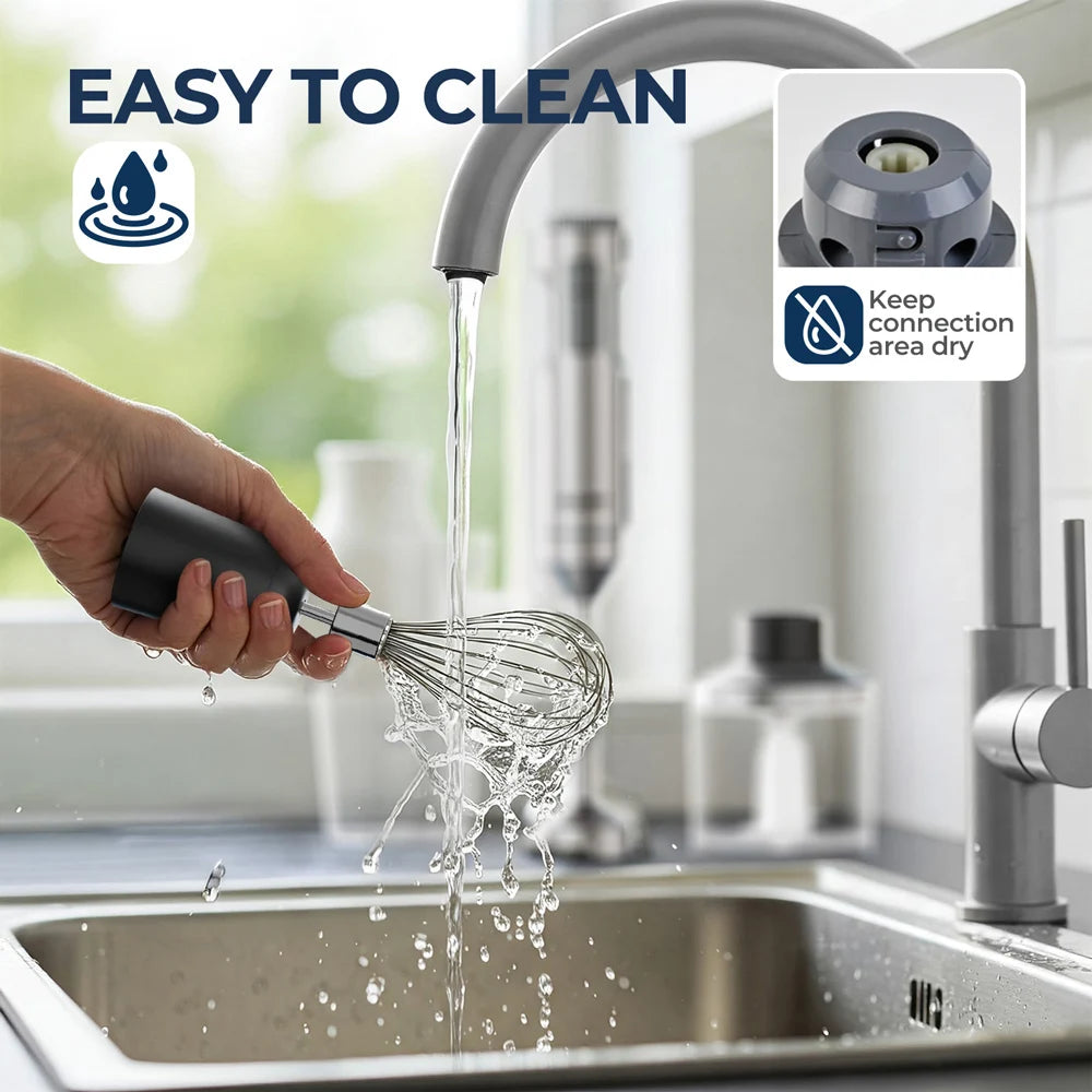 4-in-1 Hand Immersion Blender 1000W Powerful, Stainless Steel Stick Food Mixer