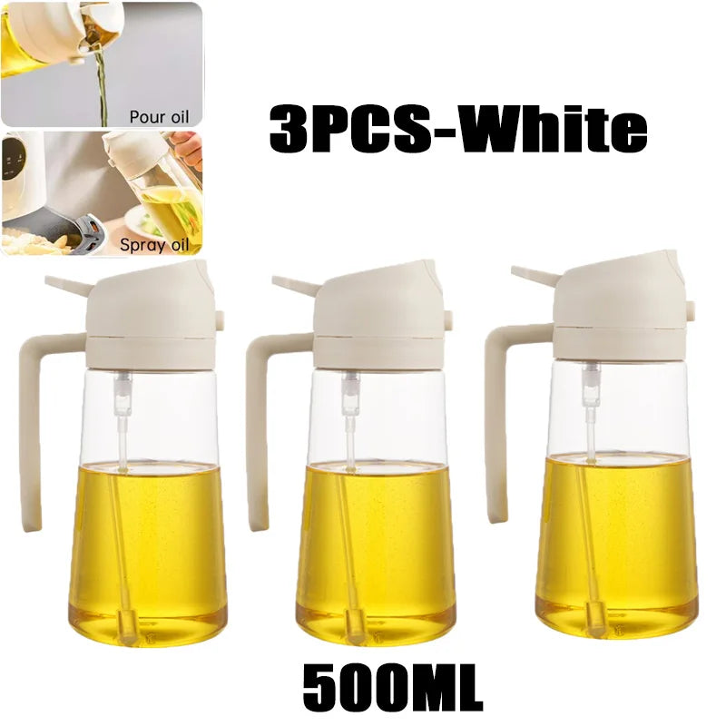 200/300/500ml Oil Spray Bottle BBQ Cooking Olive Oil Sprayer Plastic Baking Oil Spray