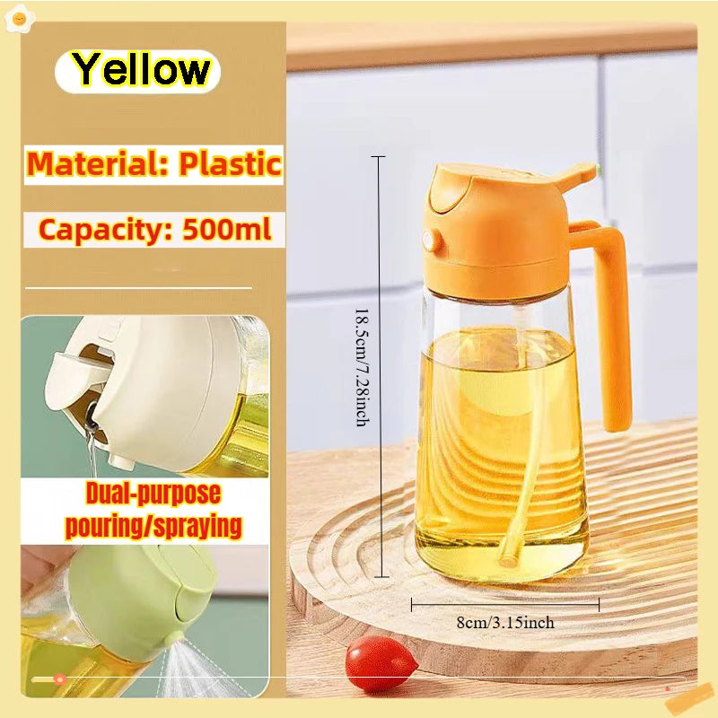 200/300/500ml Oil Spray Bottle BBQ Cooking Olive Oil Sprayer Plastic Baking Oil Spray