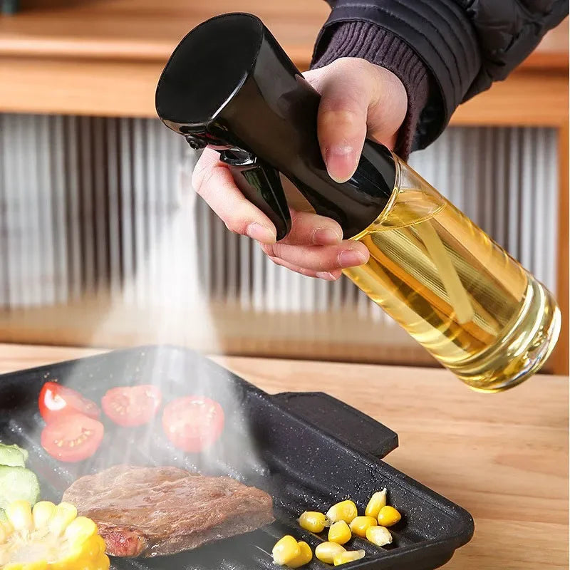 Refillable olive oil sprayer bottle for cooking and air fryer recipes